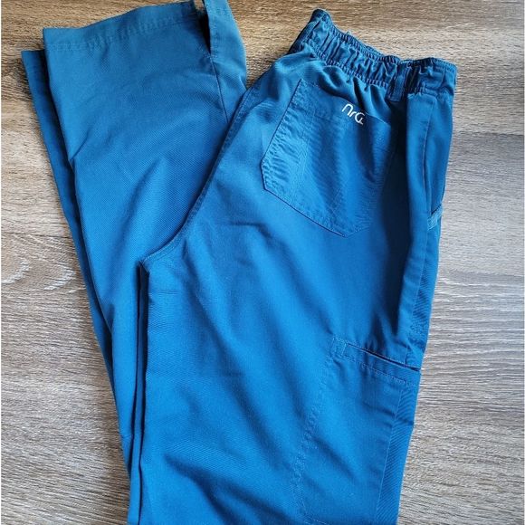 NrG by Barco Women's 4 Pocket Tie Front Straight Leg Scrub Pant - Picture 4 of 5